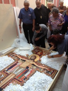 Arrival of the Santa Damian Cross